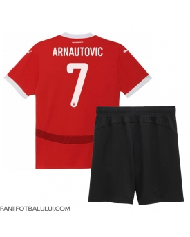 Austria Marko Arnautovic #7 Echipament de Fotbal Replică European 2024 Copii Acasa (+ Șorturi)